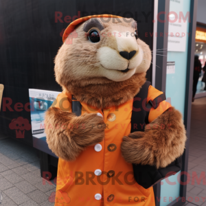 Marmot-mascottekostuum...