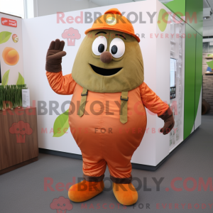 Olive Orange mascot costume...