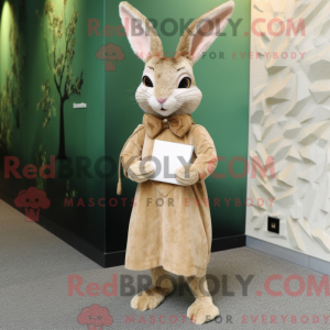 Tan Wild Rabbit mascot...
