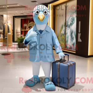 Sky Blue Albatross mascot...