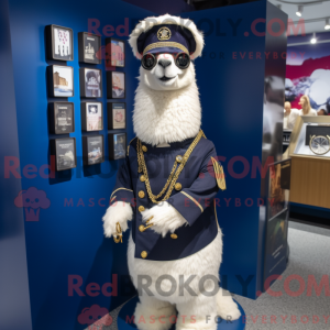 Navy Llama mascot costume...