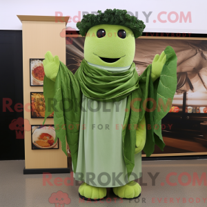 Grön Caesar Salat maskot...