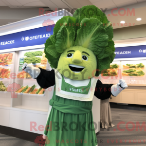 Green Caesar Salad mascot...