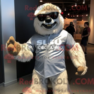 Silver Giant Sloth mascot...