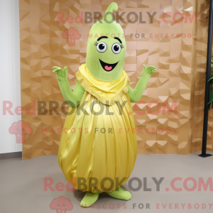 Gold Cucumber mascot...