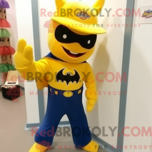 Gold Bat maskot drakt...