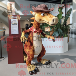 Rust Parasaurolophus maskot...