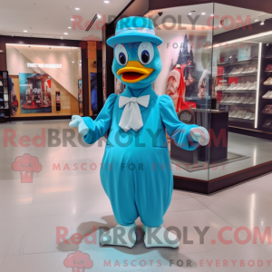 Turkis Moscovy Duck maskot...