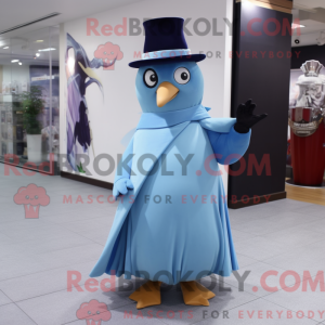 Sky Blue Penguin mascot...