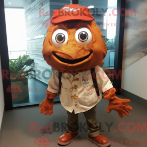 Rust Cod mascot costume...