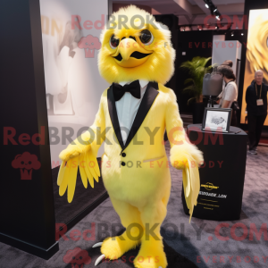 Lemon Yellow Hawk mascot...