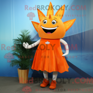 Orange Ray maskotdraktfigur...