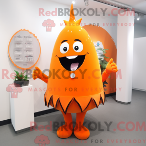 Orange Ray mascot costume...