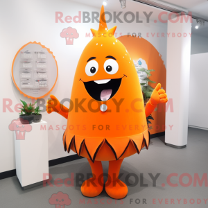 Orange Ray maskotdraktfigur...