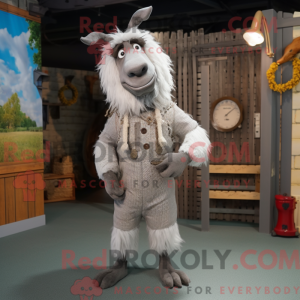 Gray Boer Goat mascot...