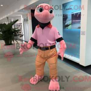 Pink Sea Turtle mascot...