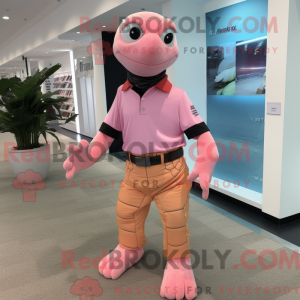 Pink Sea Turtle maskot...
