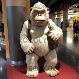 Beige Gorilla mascot...
