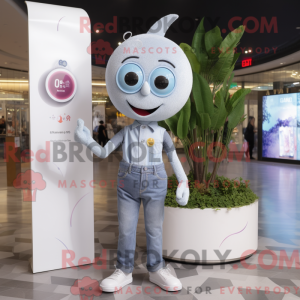 Sølvblomme maskot kostume...