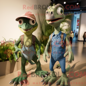 Oliven Dimorphodon maskot...