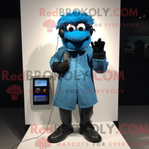 Blue Phone maskot kostyme...