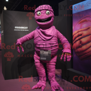 Magenta Mummy mascot...