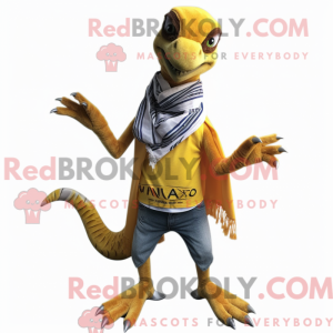 Velociraptor mascot costume...