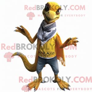 Velociraptor maskot kostume...