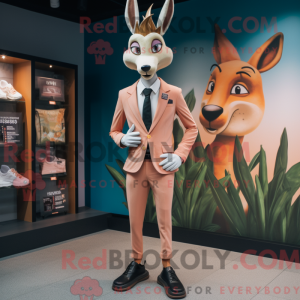 Peach Gazelle mascot...