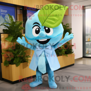 Sky Blue Spinach mascot...