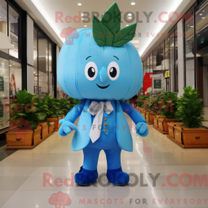 Sky Blue Spinach mascot...