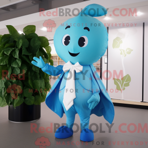 Sky Blue Spinach mascot...