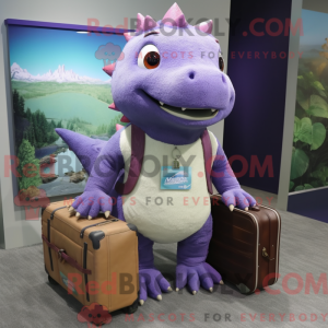 Purple Axolotls mascot...