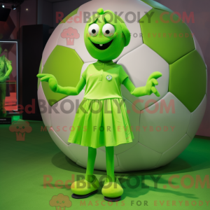 Limegrønn máscara de...