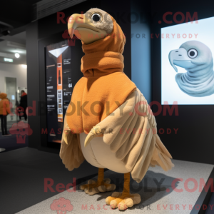 Tan Dodo Bird mascot...