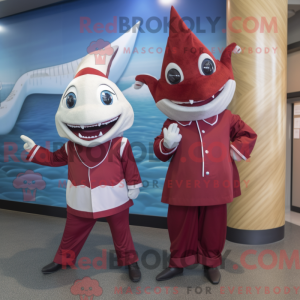 Maroon Swordfish mascot...