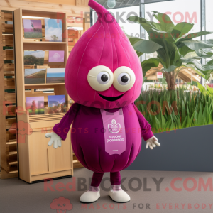 Magenta Onion Maskottchen...