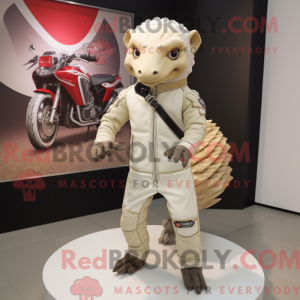 Cream Pangolin mascot...