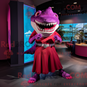 Magenta Megalodon maskot...