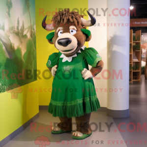 Forest Green Buffalo mascot...