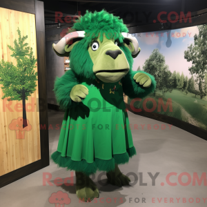Forest Green Buffalo mascot...