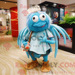 Sky Blue Hermit Crab mascot...