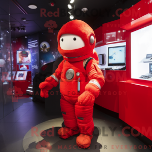 Red Astronaut mascot...