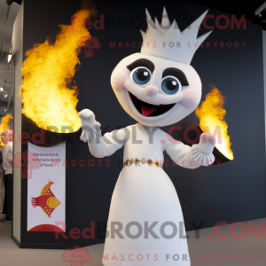 Postava maskota White Fire...