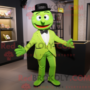 Lime Green Goulash mascot...