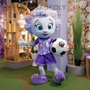 Lavender Soccer Goal maskot...