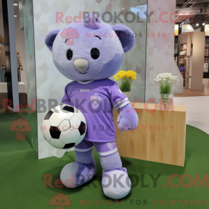 Lavender Soccer Goal mascot...