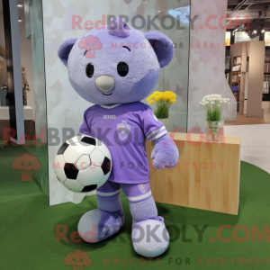 Lavender Soccer Goal maskot...