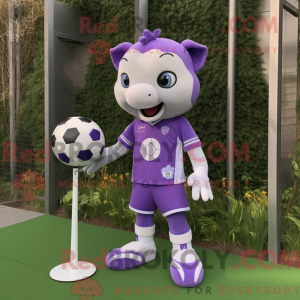 Lavender Soccer Goal mascot...
