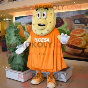 Orange Caesar Salad mascot...